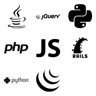 Scripting and programming languages icon sets preview