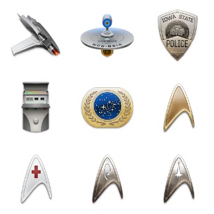 Star Trek icon sets preview