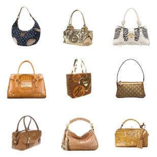 Fashion bags icon sets preview