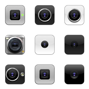 Flurry Cameras icon sets preview