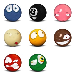 Snooker Balls icon sets preview