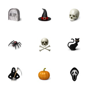 Desktop Halloween icon sets preview