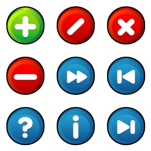 Button icon sets preview