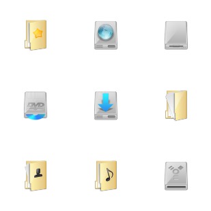 Shined icon sets preview