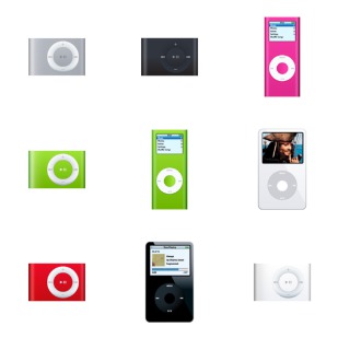 iPod icon sets preview