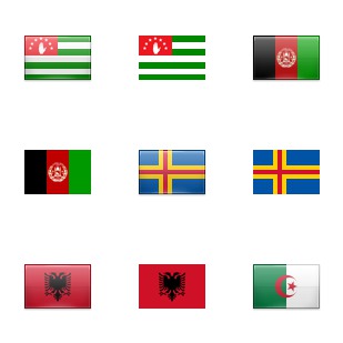 Flag icon sets preview