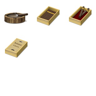 Cigars icon sets preview