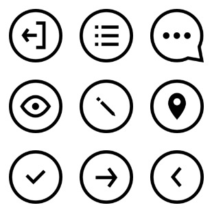 rounded ui icon sets preview