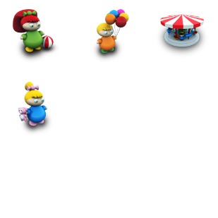 Kids with Toys icon sets preview