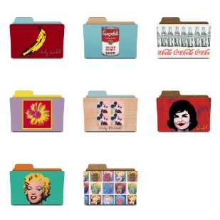 Warhol Folders icon sets preview