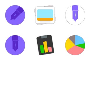 iWork Suite - Pack (Flatteur Theme) icon sets preview