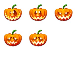 Halloween Emot icon sets preview