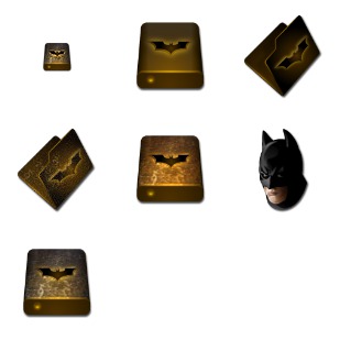 Batman Begins icon sets preview