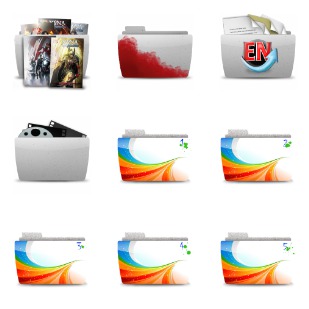 Series Folder icon sets preview