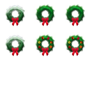 Holiday Wreaths icon sets preview