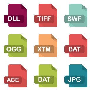 Flat File Type icon sets preview