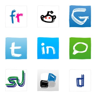 Social Media icon sets preview