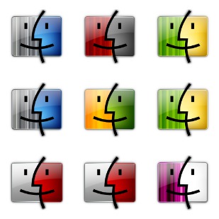 Finder Colors icon sets preview