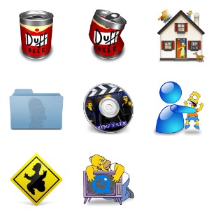 Simpsons 2 icon sets preview