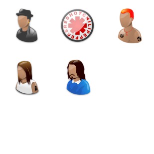 Red Hot Chili Peppers icon sets preview