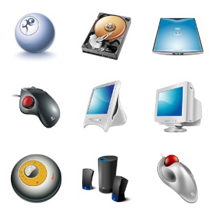 Hardware icon sets preview