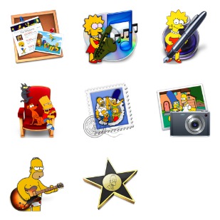 Simpsons icon sets preview