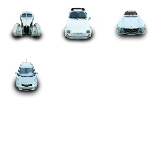 Silver Cars icon sets preview