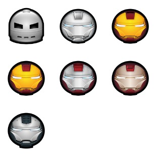 Iron Man Avatar icon sets preview