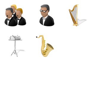 Orchestra icon sets preview