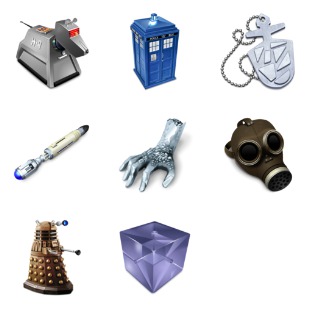 Doctor Who icon sets preview