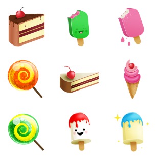 Sweet icon sets preview