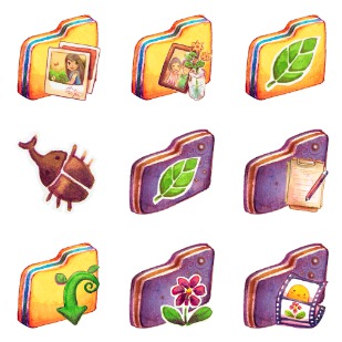 Summer Love Cicadas icon sets preview