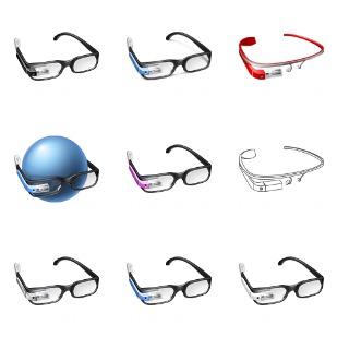 Google Glass Set icon sets preview