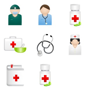 Medical DaPino icon sets preview