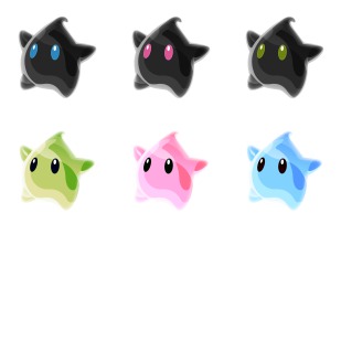 Mario Galaxy Luma icon sets preview