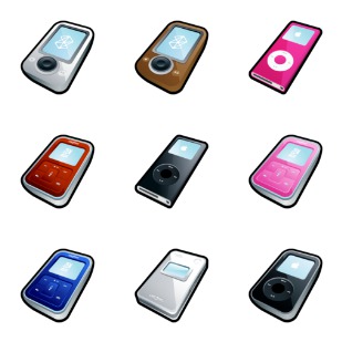 MP3 Player icon sets preview