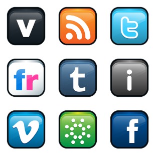 Social Networking icon sets preview