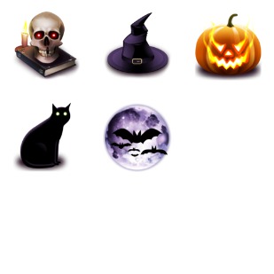 Hallowen icon sets preview