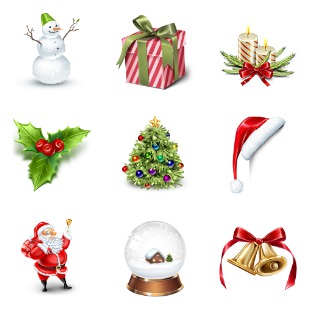 Silent Night Christmas icon sets preview