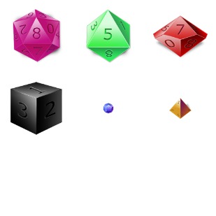 Dices icon sets preview