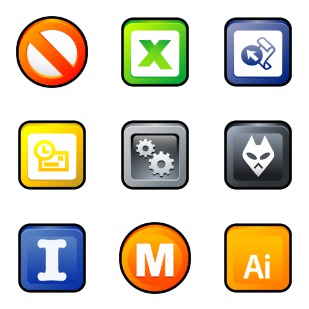 Sleek XP Software icon sets preview