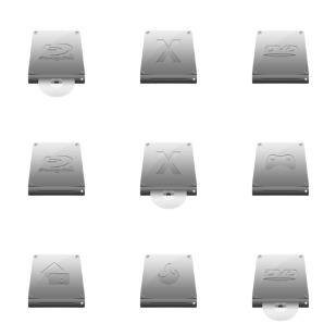 Disk Drives icon sets preview