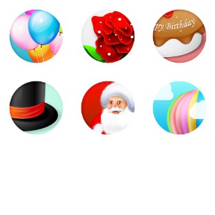 Holiday Seasons icon sets preview