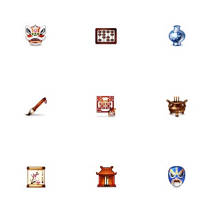 Most Chinese icon sets preview