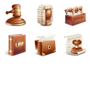 Law icon sets preview