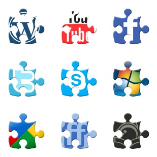 Social Puzzle icon sets preview