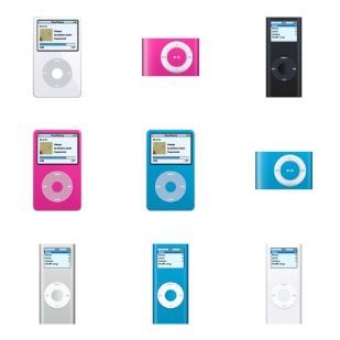 iPod icon sets preview