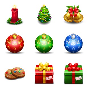 Christmas icon sets preview