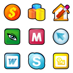 Sleek XP: Software icon sets preview