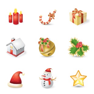 Xmas Festival icon sets preview